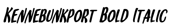 Kennebunkport Bold Italic