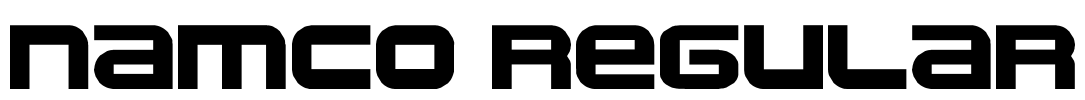 namco regular Font Image