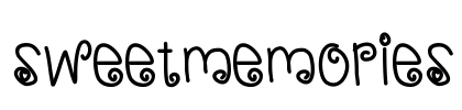 SweetMemories Font Image