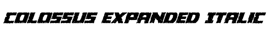 Colossus Expanded Italic