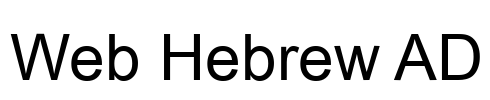 Web Hebrew AD Font Image