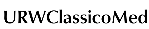 URWClassicoMed Font Image