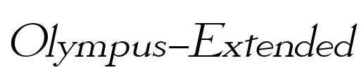 Olympus-Extended Font Image