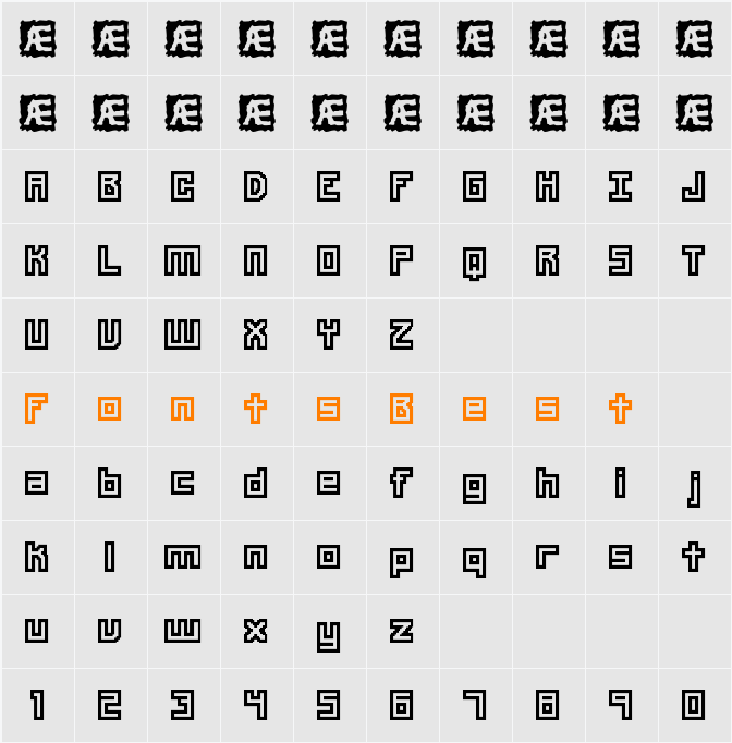 Unlearned BRK Character Map