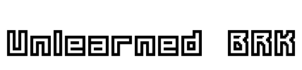 Unlearned BRK Font Image