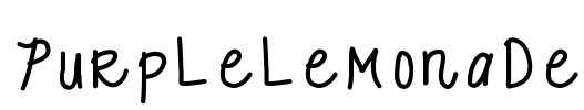 Purplelemonade Font Image