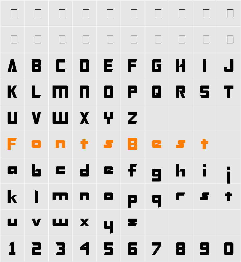 Transformers Solid Character Map