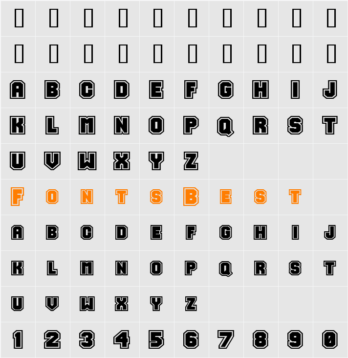 Jersey-Extended Character Map