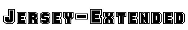 Jersey-Extended Font Image