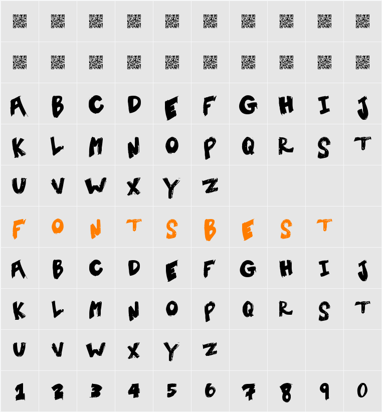 TentSale Character Map