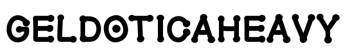GelDoticaHeavy Font Image
