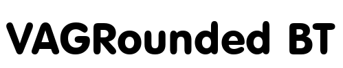 VAGRounded BT Font Image