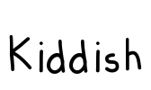 Kiddish Font Image
