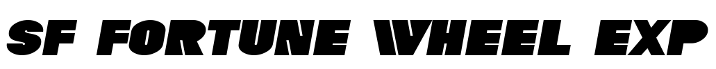 SF Fortune Wheel Exp Font Image