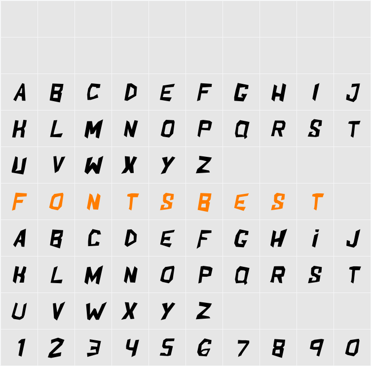 ShakeAndBake Character Map
