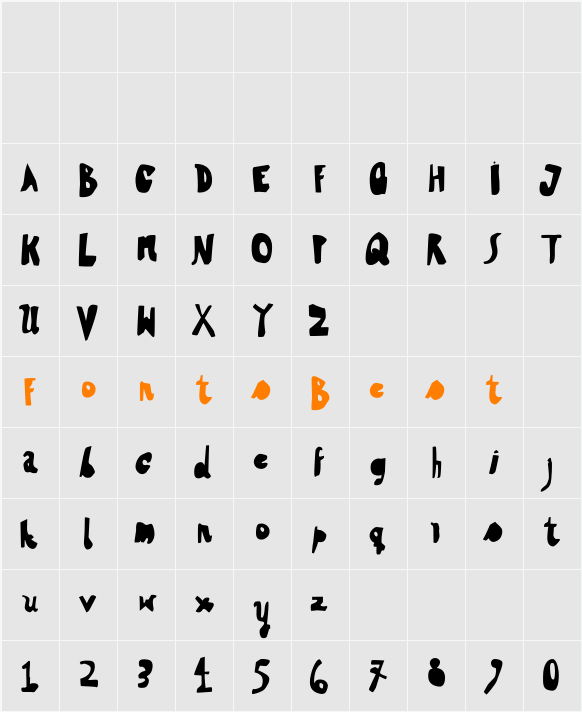 HVD Steinzeit Fill In Character Map