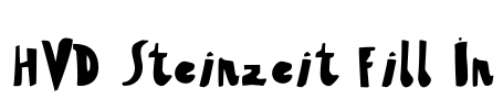HVD Steinzeit Fill In Font Image