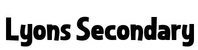 Lyons Secondary Font Image