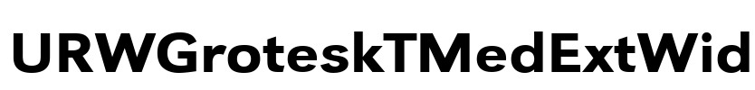 URWGroteskTMedExtWid Font Image