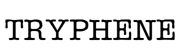 TRYPHENE Font Image