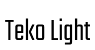 Teko Light Font Image