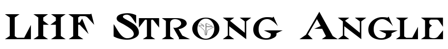 LHF Strong Angle Font Image