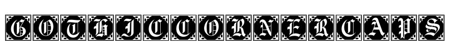 GothicCornerCaps Font Image