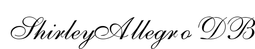 ShirleyAllegro DB Font Image