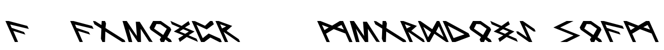 FZ FOREIGN 14 TRONDHEIM LEFTY Font Image