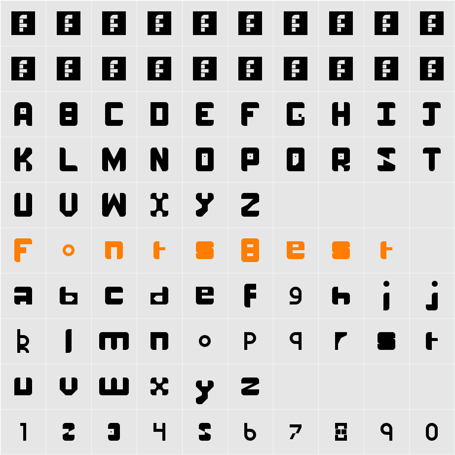 number one Character Map