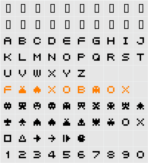 04b21 Character Map