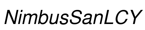 NimbusSanLCY Font Image