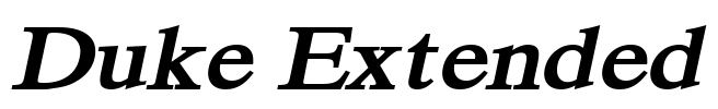 Duke Extended Font Image