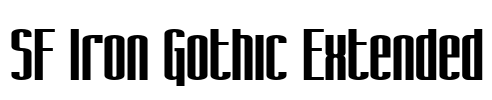 SF Iron Gothic Extended