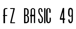 FZ BASIC 49 Font Image