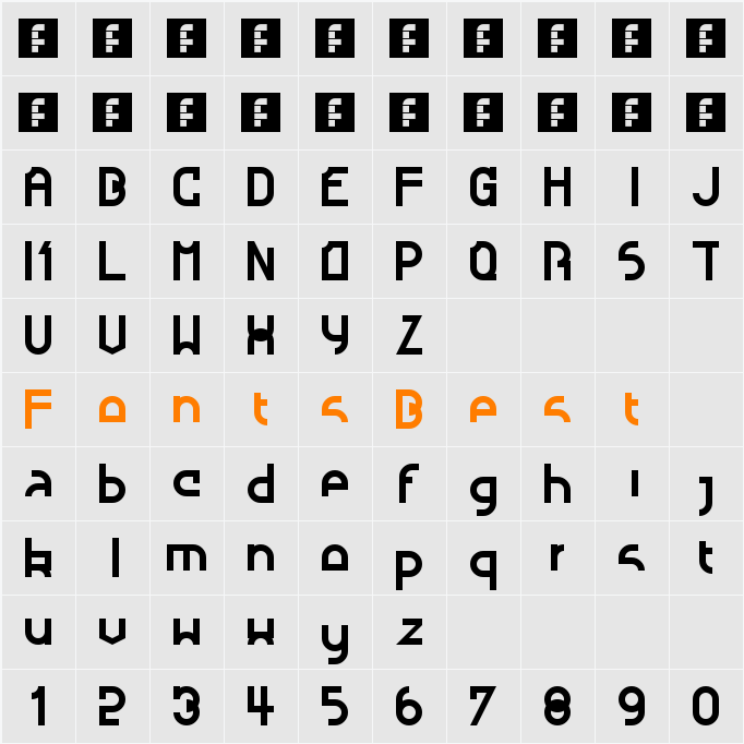Nougatine Character Map