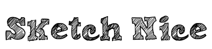 Sketch Nice Font Image