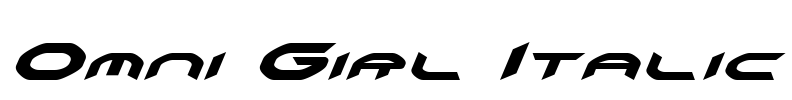 Omni Girl Italic Font Image