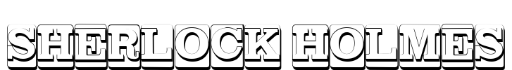 SHERLOCK HOLMES Font Image