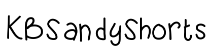 KBSandyShorts Font Image