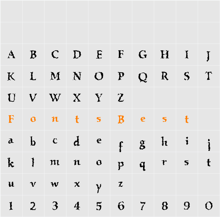 VTC Boseephus Character Map