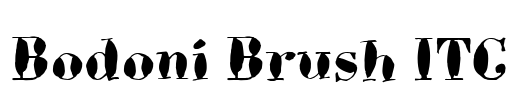Bodoni Brush ITC