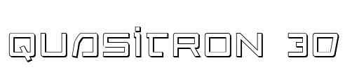 Quasitron 3D Font Image