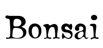 Bonsai Font Image