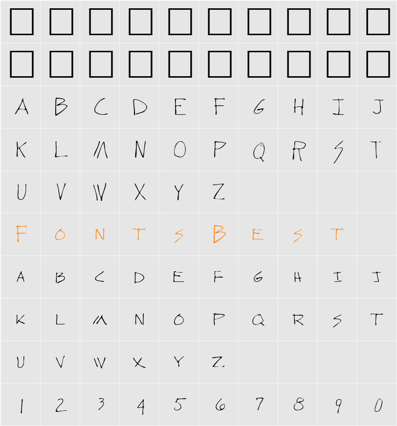 LEHN278 Character Map