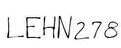 LEHN278 Font Image