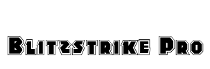 Blitzstrike Pro Font Image