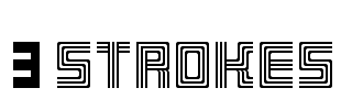 3 Strokes Font Image