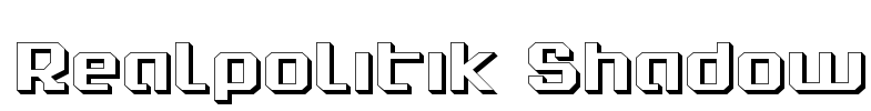 Realpolitik Shadow Font Image