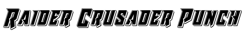 Raider Crusader Punch Font Image